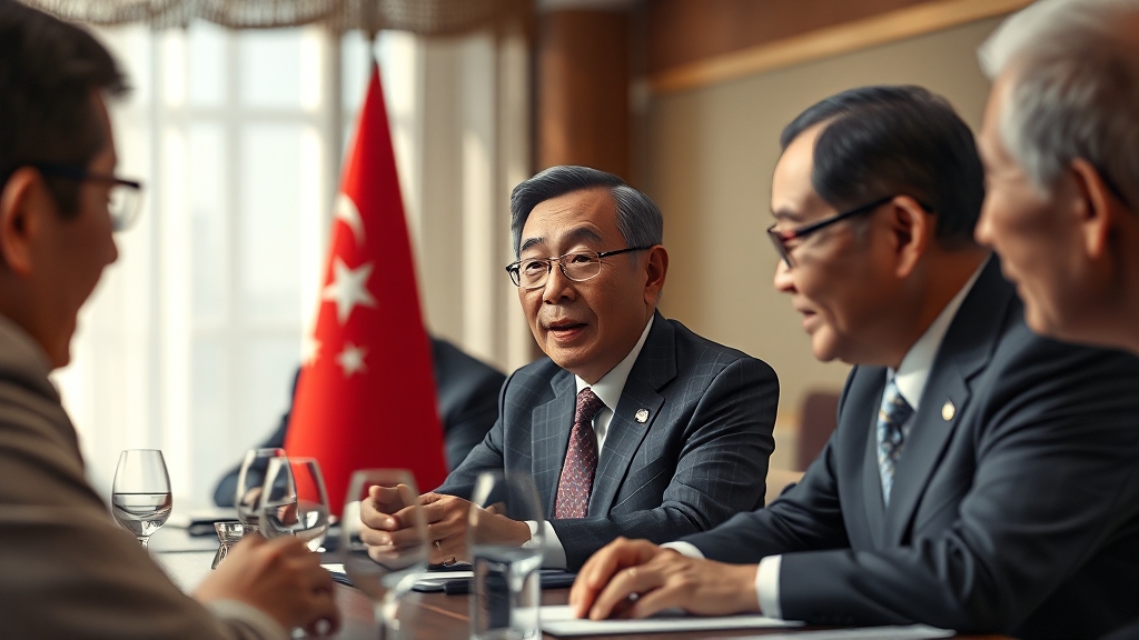 국제 뉴스 주요 내용 (realistic 스타일)