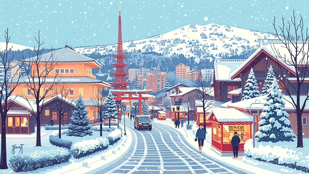 겨울 여행지, 무엇을 고려할까? (illustration 스타일)