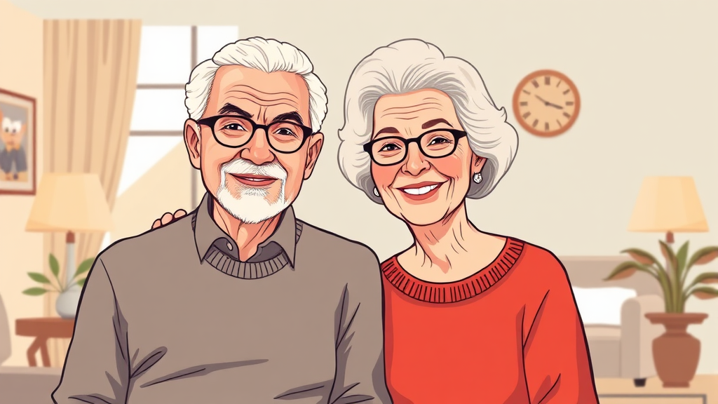 실버타운 종류별 비용 비교 (illustration 스타일)