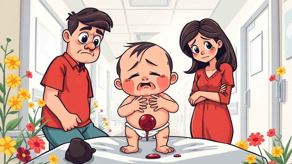 병원 방문이 필요한 경우 (cartoon 스타일)