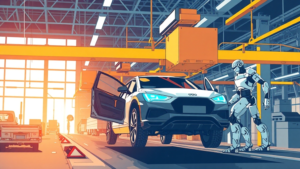 AX 물류 자동화 개요 (illustration 스타일)