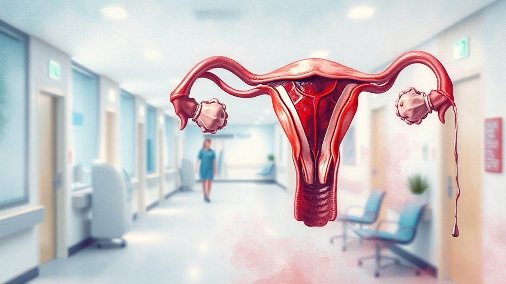 배란혈 외 질 출혈 원인 (watercolor 스타일)