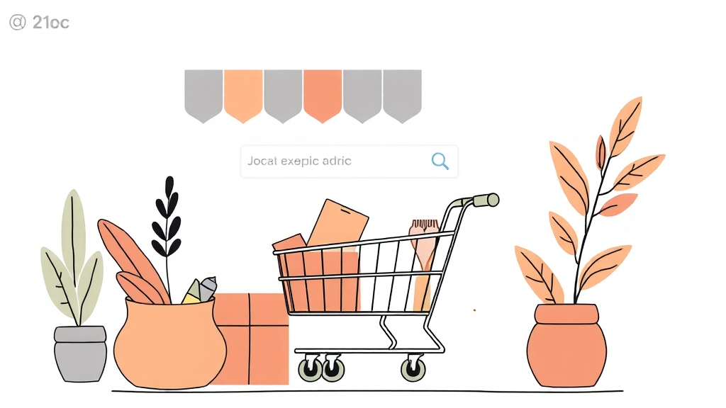 쇼핑 자동화 기능 분석 (illustration 스타일)