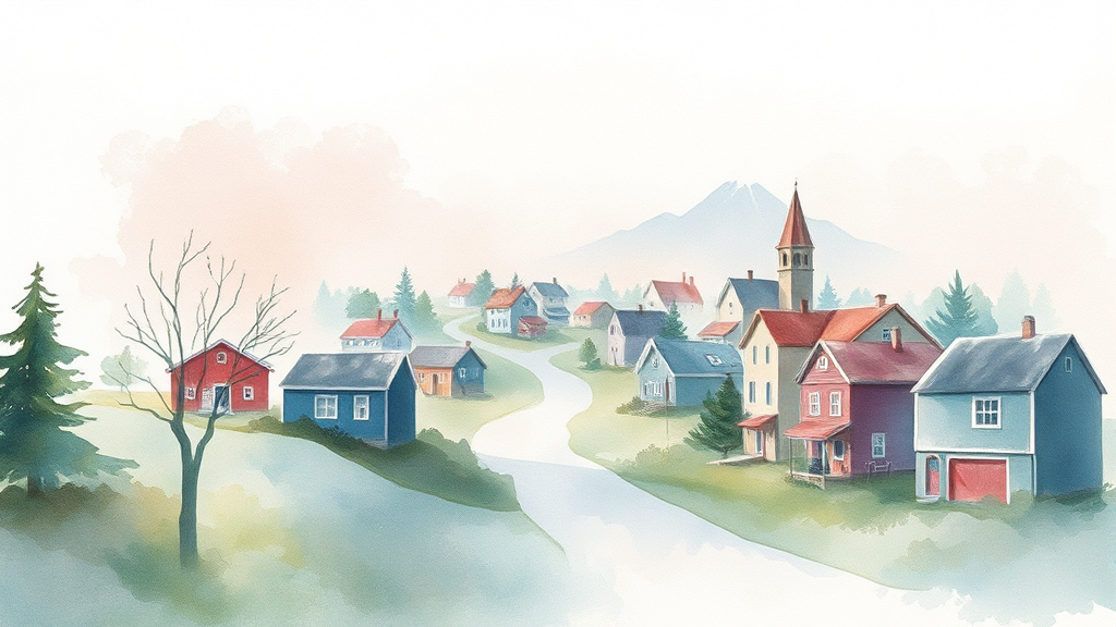 나에게 맞는 실버타운 찾기: 최종 점검 (watercolor 스타일)