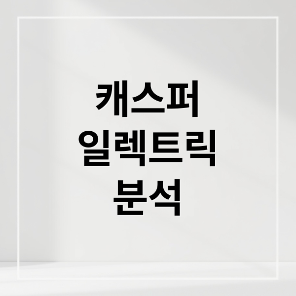 캐스퍼
일렉트릭
분석 (캐스퍼 일렉트릭)