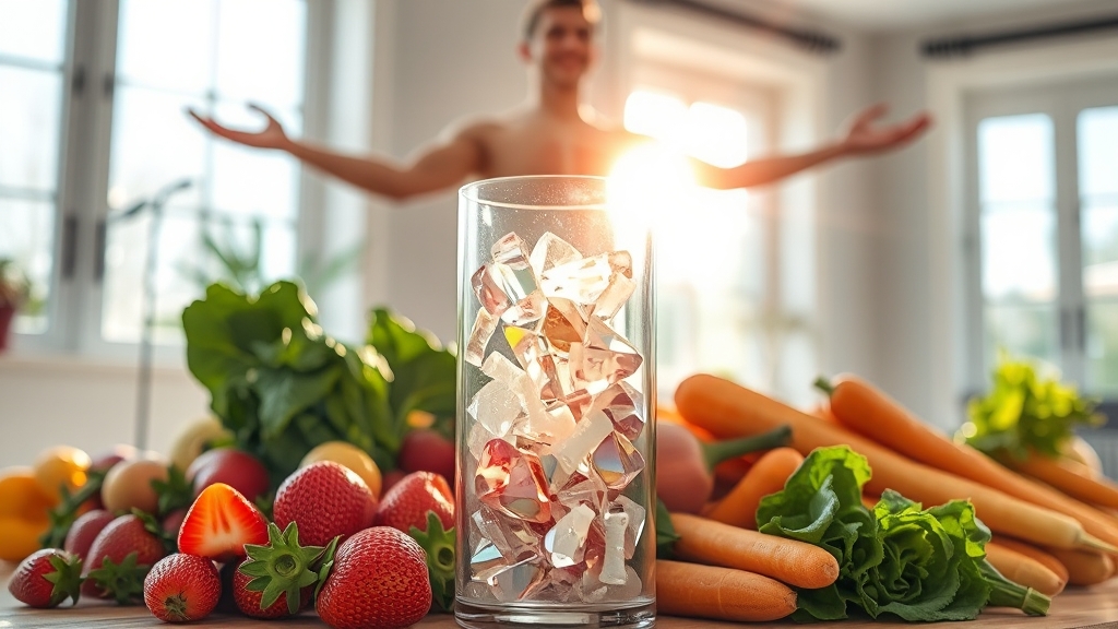 칼륨의 주요 효능 (realistic 스타일)