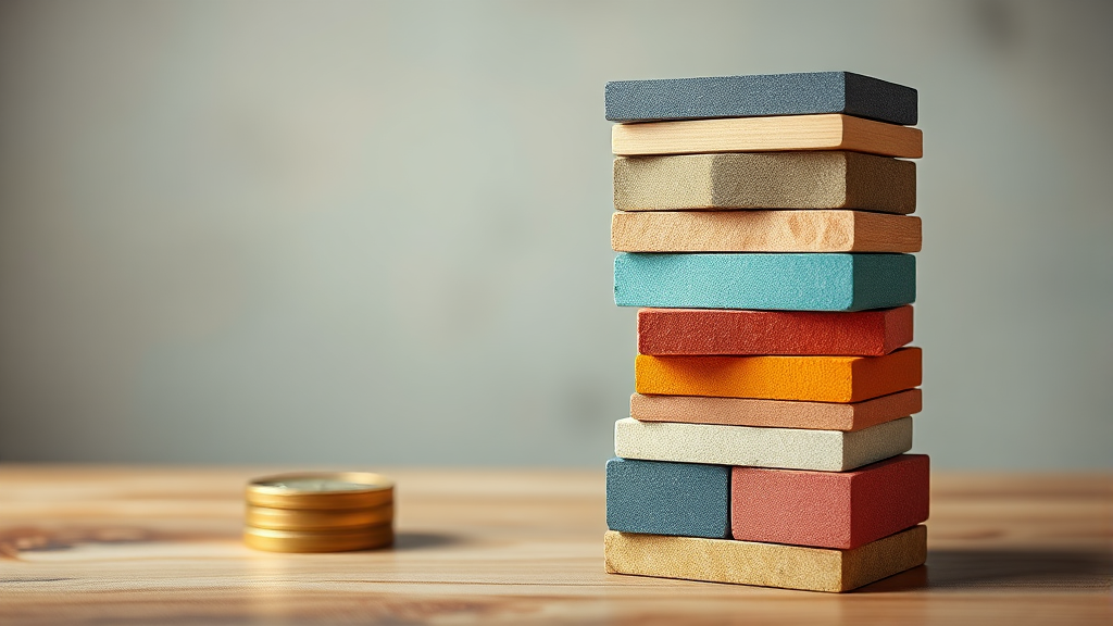 투자 포트폴리오 구성: 자산 배분 전략 (realistic 스타일)