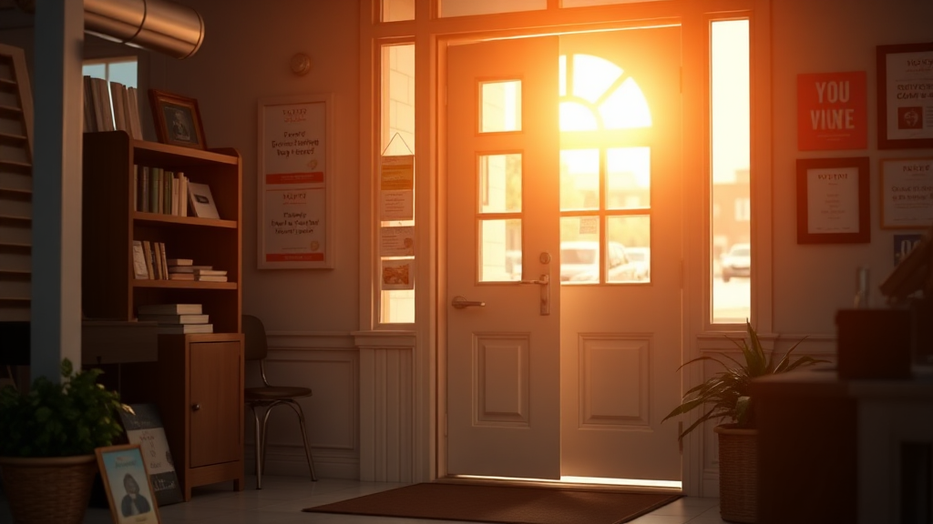 폐업 후 재기 지원 및 추가 혜택 알아보기 (realistic 스타일)