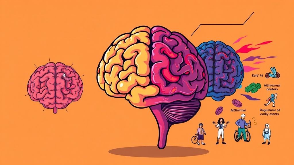 치매 원인과 위험 요인 (cartoon 스타일)