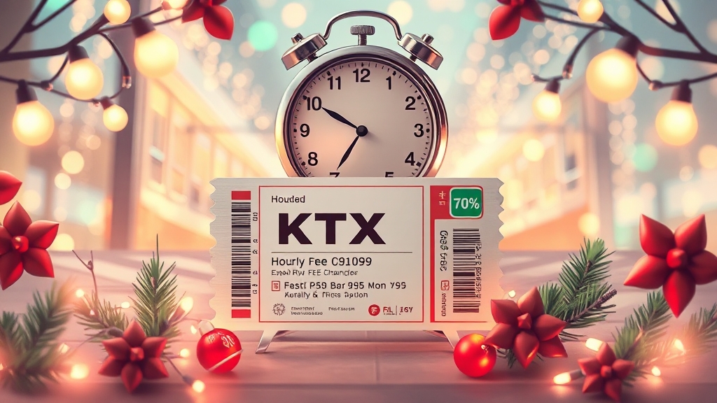 KTX 취소 수수료 규정 (illustration 스타일)
