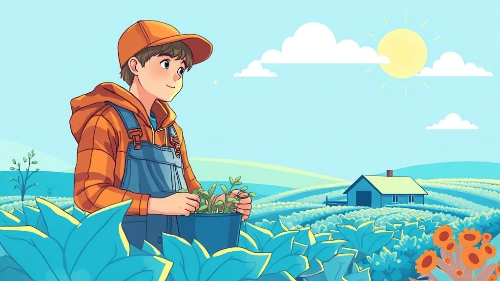 청년농업인 지원사업이란? (illustration 스타일)