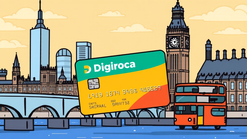 런던 여행 비용 절약 (cartoon 스타일)