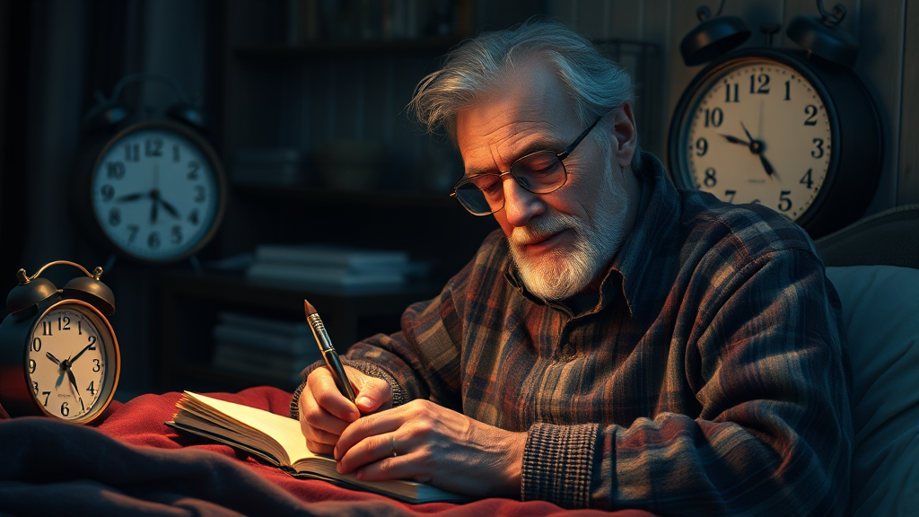 수면장애 진단 방법 (realistic 스타일)