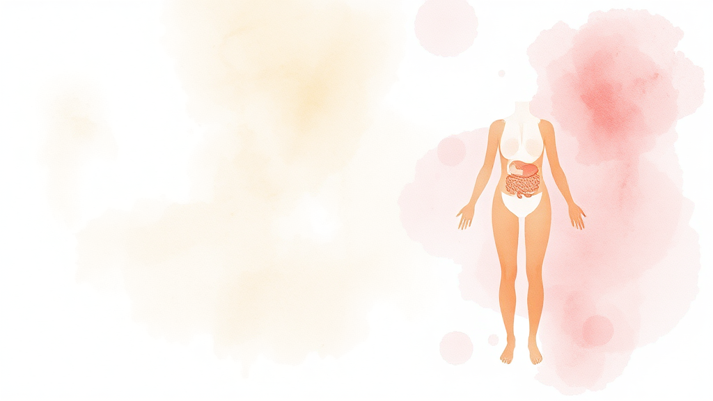 변비 예방과 체중 관리에 미치는 영향 (watercolor 스타일)