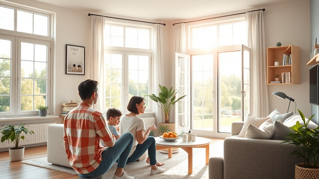 공간별 환기 꿀팁 (realistic 스타일)