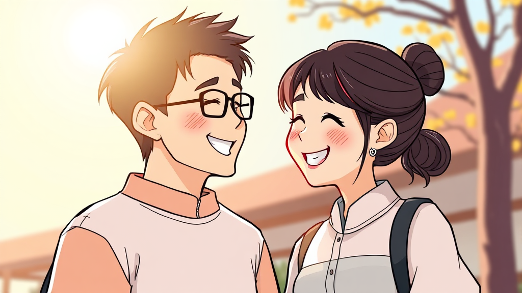 영식과 현숙의 관계 및 러브라인 (cartoon 스타일)