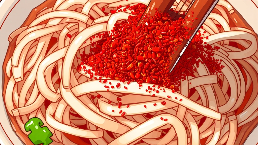 무생채 버무리기 (illustration 스타일)