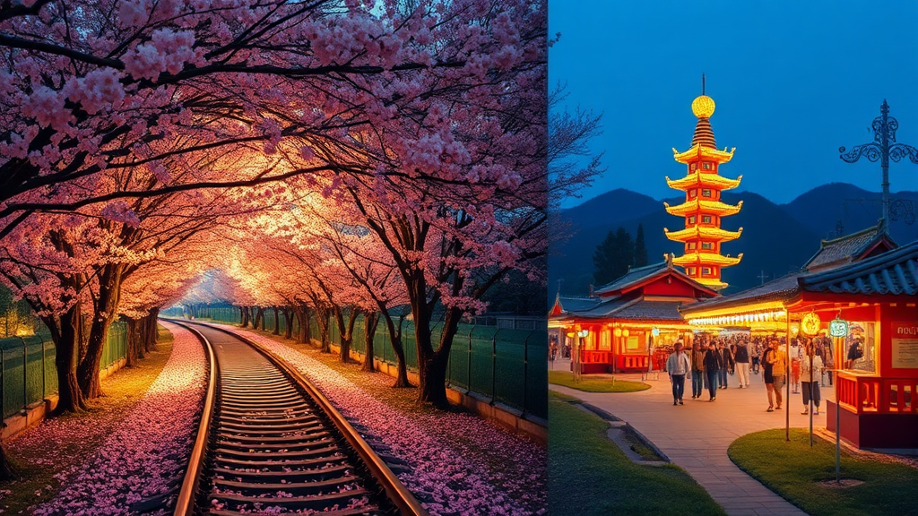 놓치면 후회! 진해군항제 주요 볼거리 및 추천 스팟 (realistic 스타일)