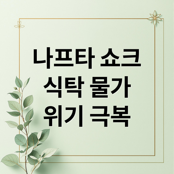 나프타 쇼크
식탁 물가
위기 극복 (나프타 쇼크 축산물 포장재)