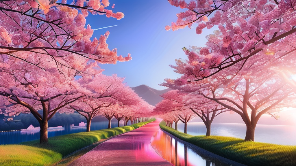 보청천 벚꽃길 축제: 놓치면 후회할 주요 프로그램 및 이벤트 (realistic 스타일)