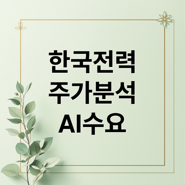 한국전력
주가분석
AI수요 (한국전력 주가 전망 251103)