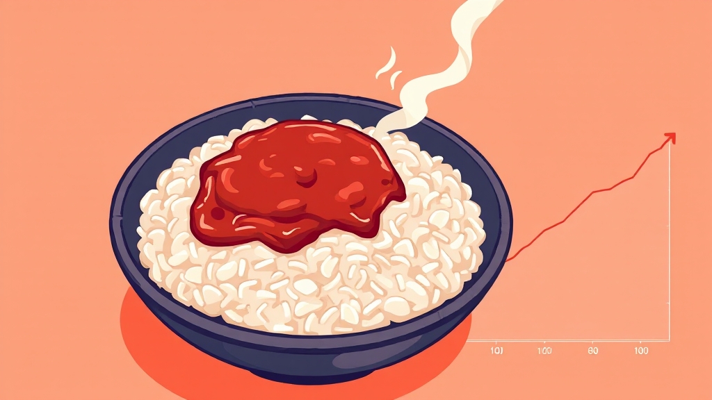 돌솥 비빔밥, 혈당 지수는? (cartoon 스타일)