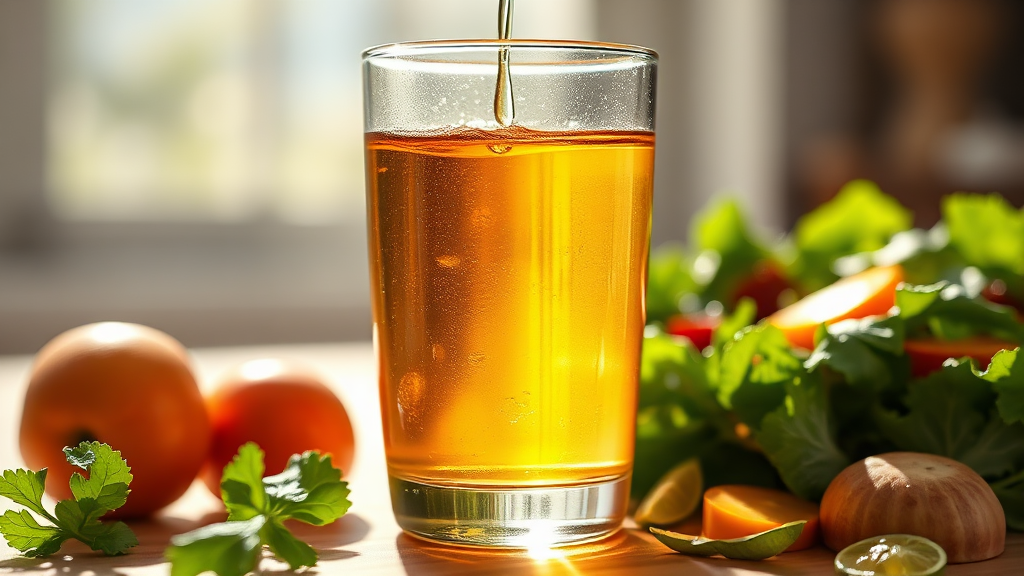 애사비 섭취법: 희석 비율이 중요! (realistic 스타일)