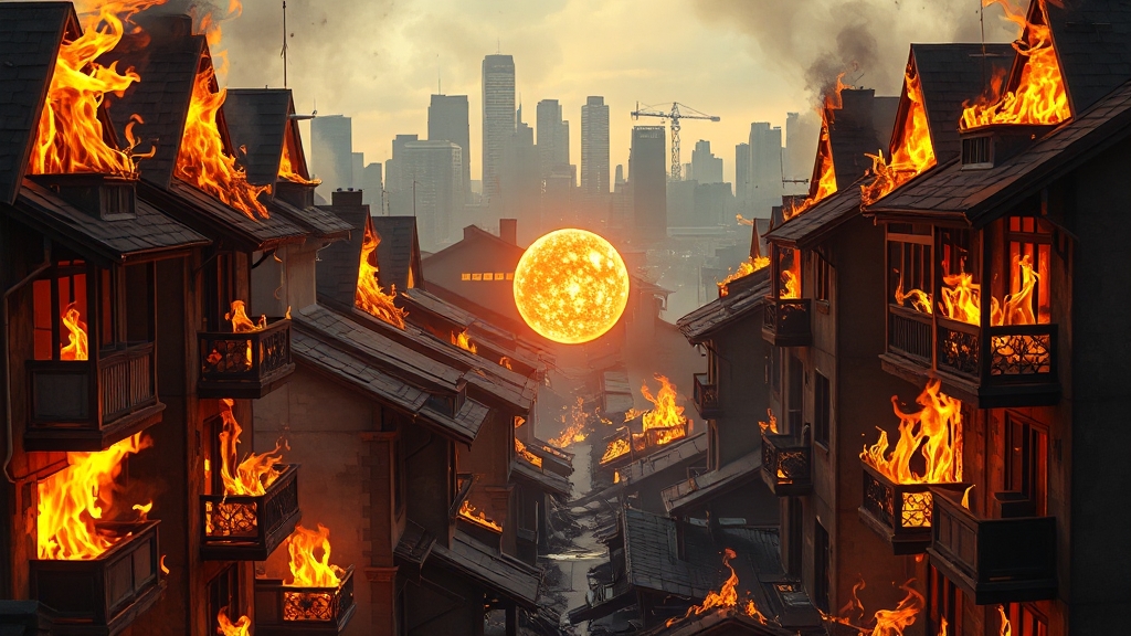 상황별 불 꿈 해석 (realistic 스타일)