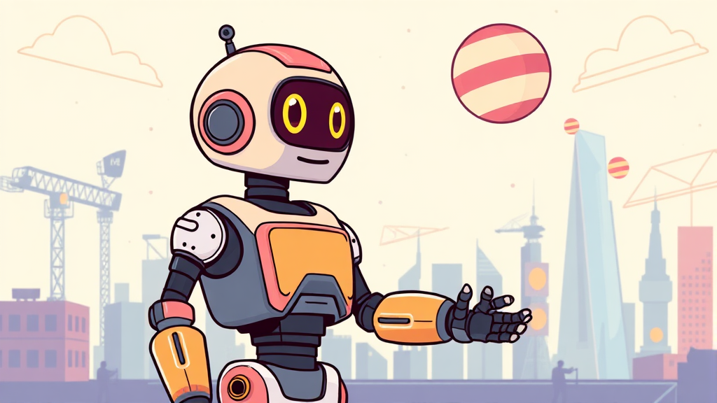 AI와 로봇, 미국 경제 위기 탈출의 열쇠? (cartoon 스타일)