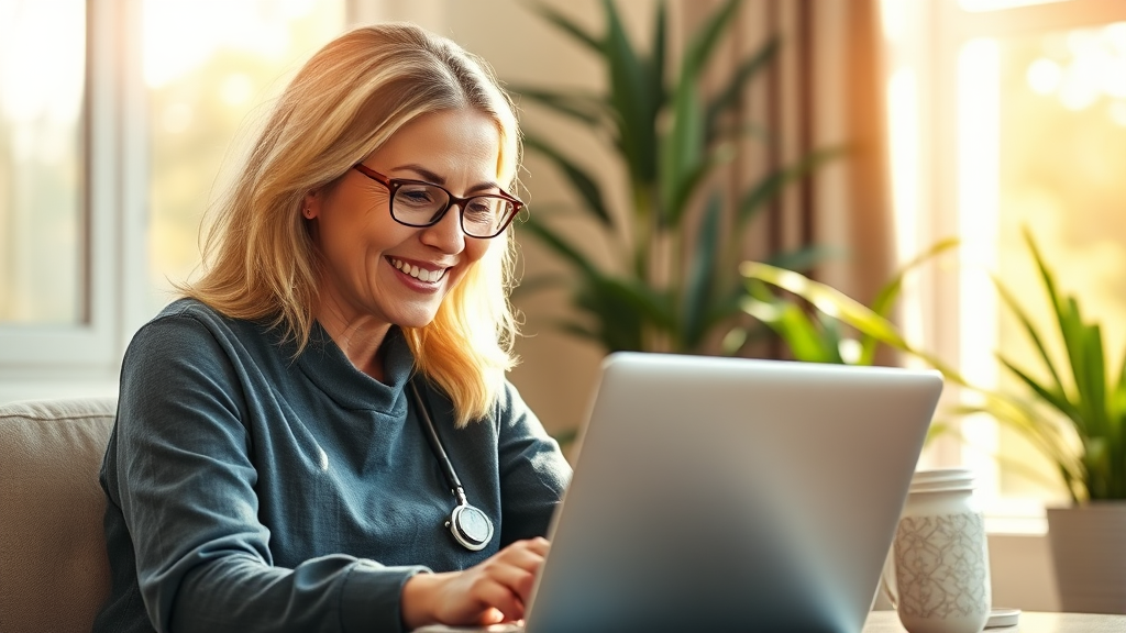 온라인으로 사회복지사 되기 (realistic 스타일)