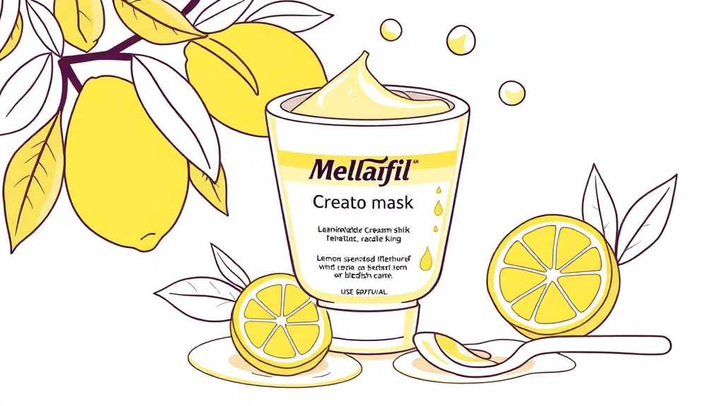 멜라필 크림 마스크: 핵심은? (illustration 스타일)