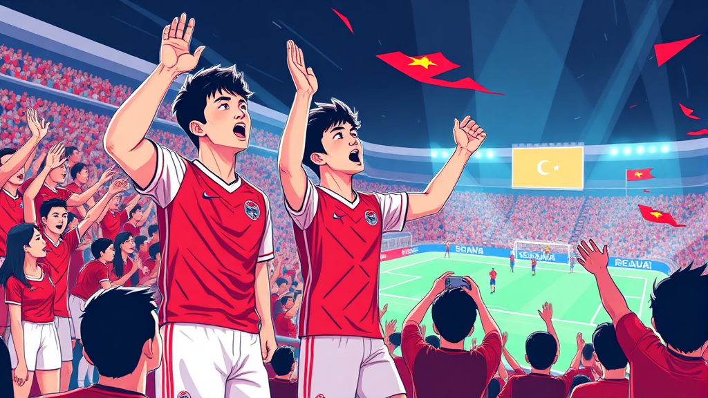 대한민국 월드컵 목표 및 전망 (illustration 스타일)