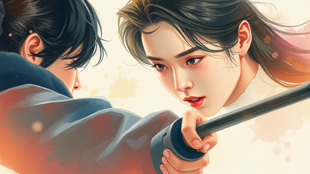 강렬한 액션의 세계: ‘약한영웅’ 시리즈의 재발견 (watercolor 스타일)