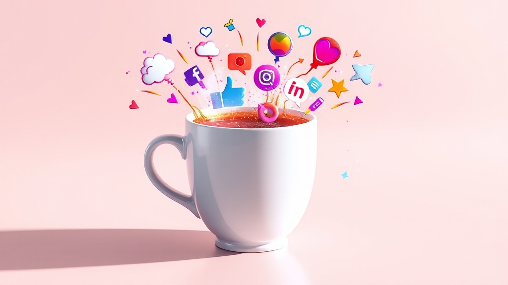 SNS 마케팅 성공 비결은? (illustration 스타일)