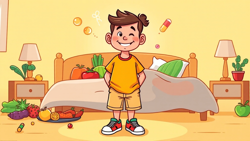 편평사마귀, 면역력이 답이다! (cartoon 스타일)