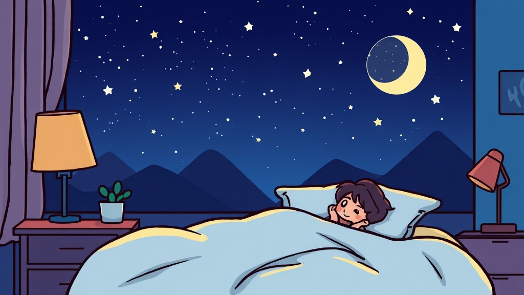 멜라토닌 효과 및 효능 (cartoon 스타일)