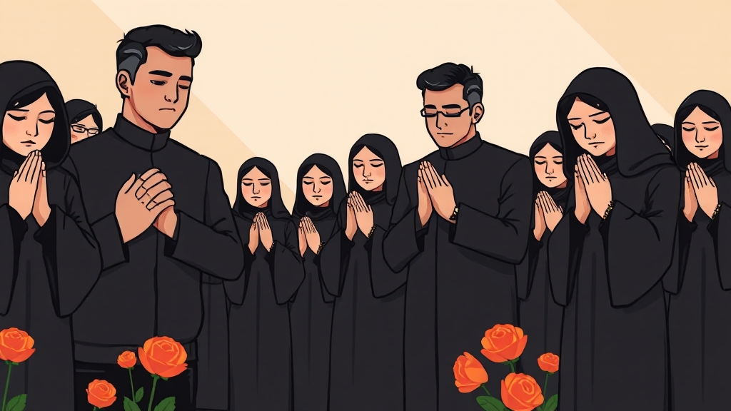 장례식장 예절 완벽 가이드: 복장부터 조의금까지 한 번에(2025 최신) 4 정중한 절로 존경 표하기 (cartoon 스타일)