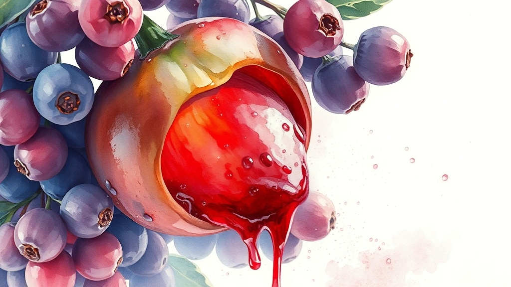 아로니아 효능, 어디에 좋을까요? (watercolor 스타일)