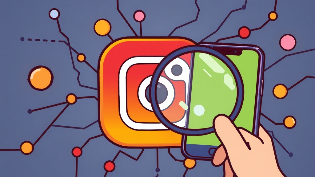 인스타그램 오류 원인 분석 (cartoon 스타일)