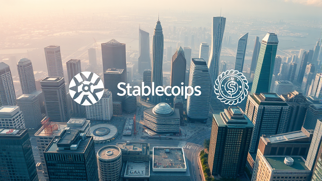 스테이블코인 시장 동향 및 전망 (realistic 스타일)