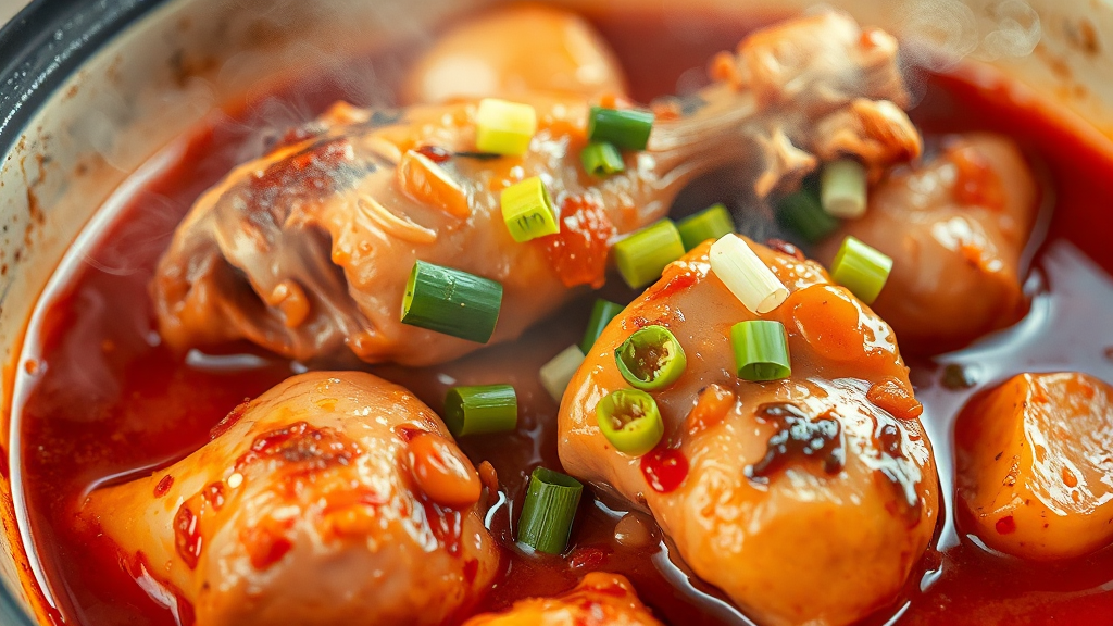 닭볶음탕, 끓이는 방법은? (watercolor 스타일)