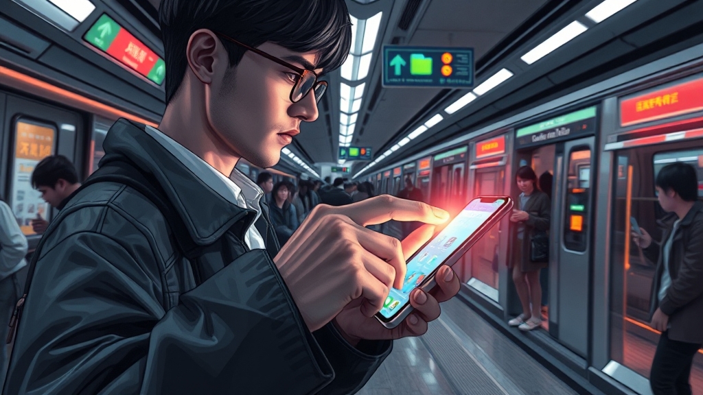 애플페이 티머니 사용법: 더 빠른 결제 (illustration 스타일)