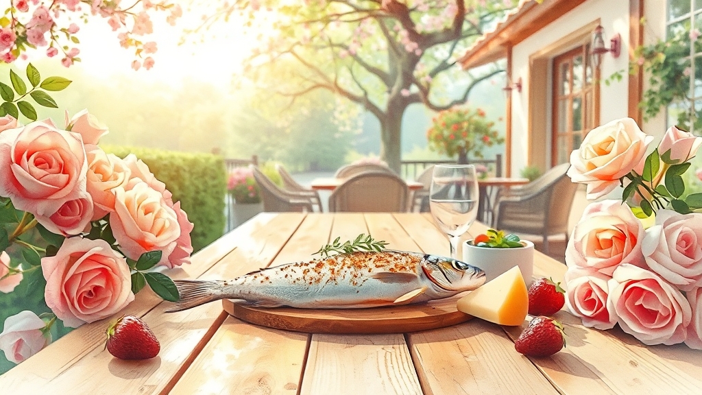 매장 정보 및 분위기 (watercolor 스타일)