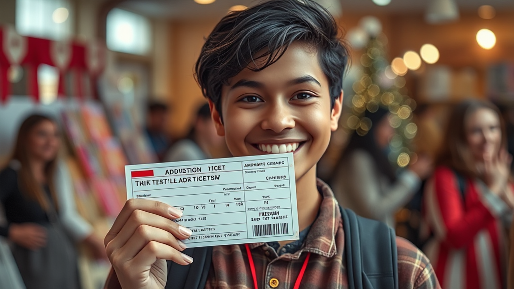 수험표, 마법 티켓! (realistic 스타일)