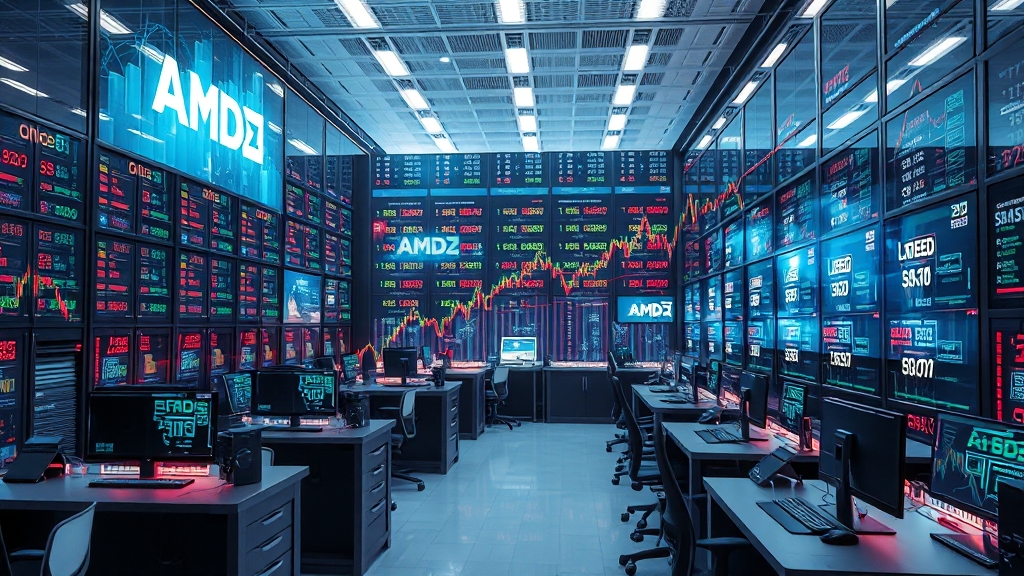 AMD 주가 및 2분기 실적 요약 (realistic 스타일)