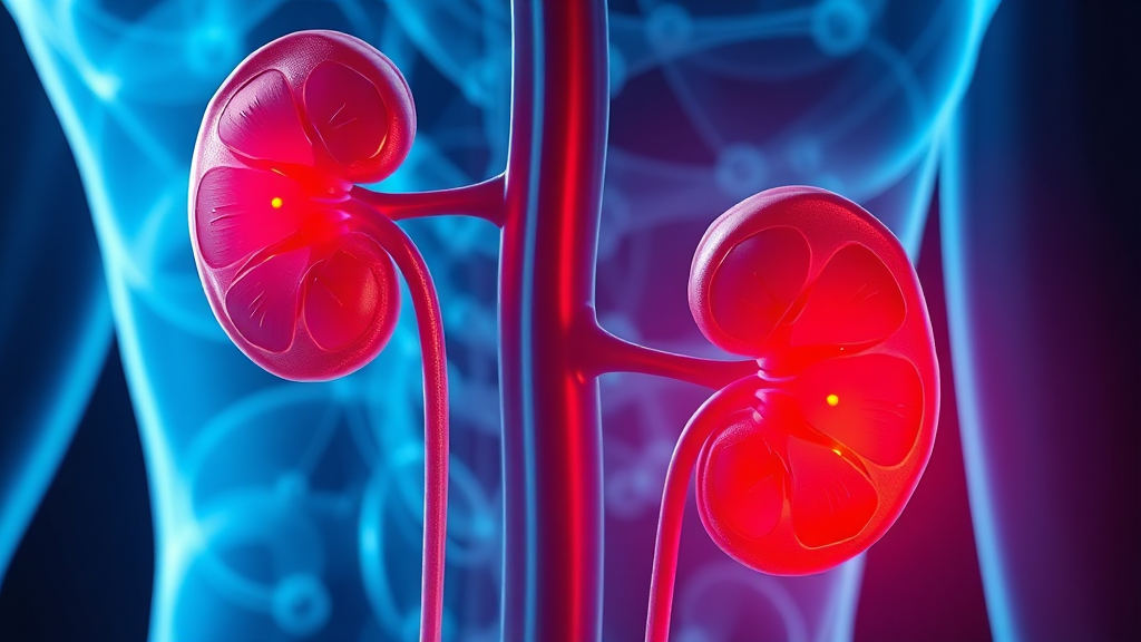 단백뇨의 이해와 발생 원인 (realistic 스타일)