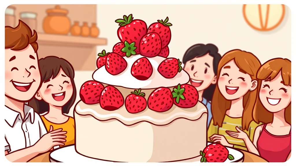 딸기시루 구매 가이드 (cartoon 스타일)