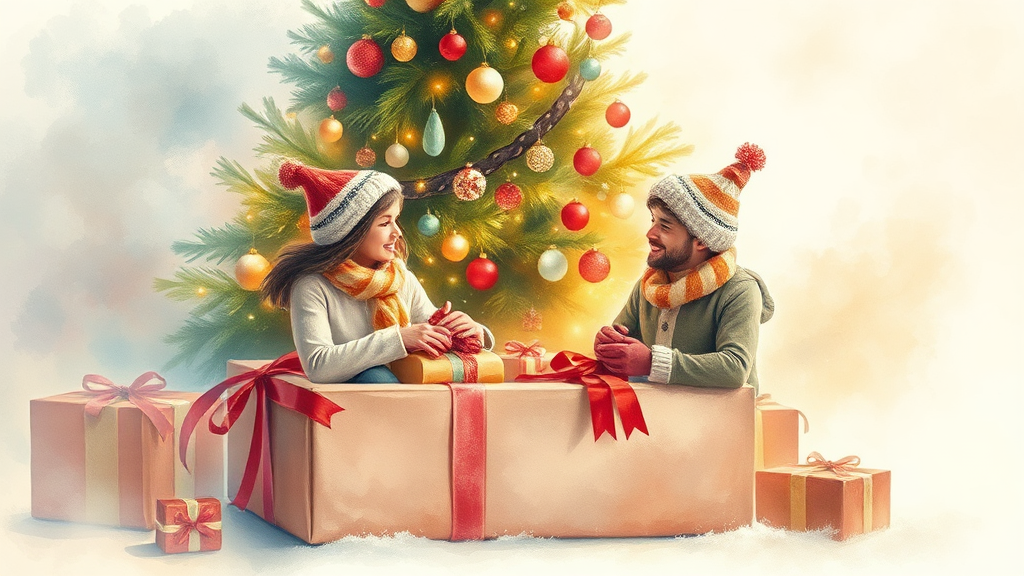 선물 대상별 추천 아이템 (watercolor 스타일)