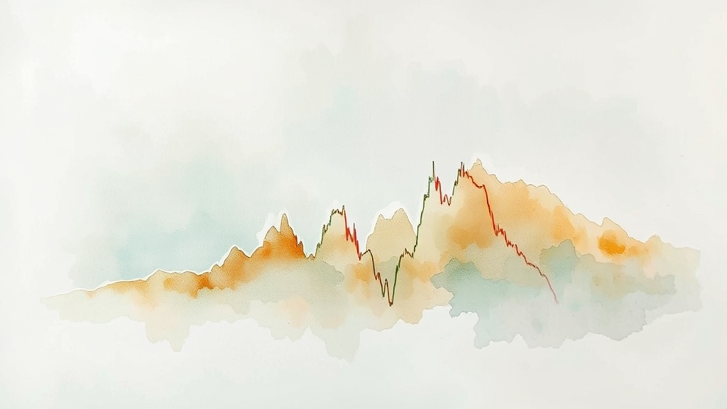 기술적 분석을 통한 단기 가격 예측 (watercolor 스타일)