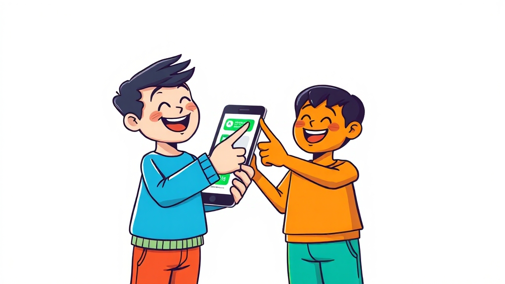 스마트폰으로 간편하게 발급받기 (cartoon 스타일)